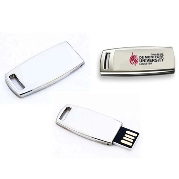 Mini aluminum 2.0 USB flash drive for easy saving and transfer... from ASI 37218 Athena Promo (tm)