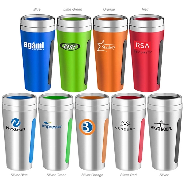 15 oz. BPA free stainless steel tumbler with metallic color, double-wall... from ASI 88060 Snugz/USA Inc / Sweda®