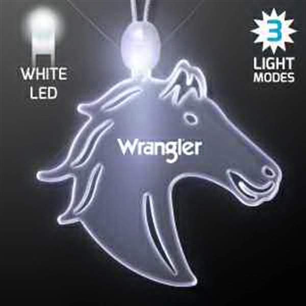 Acrylic Horse Head Shape Necklace with LED.... from ASI 34194 ALightPromos / Alight Promotional Products