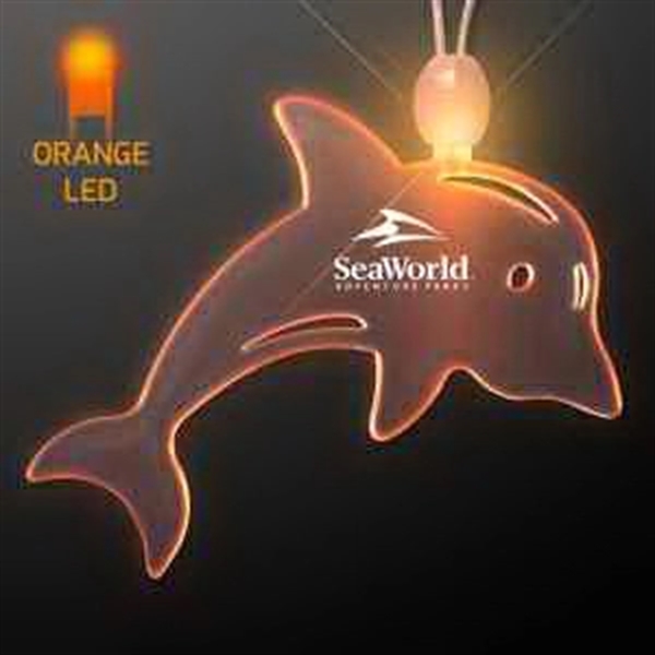 Acrylic Dolphin Shape Necklace with LED.... from ASI 34194 ALightPromos / Alight Promotional Products