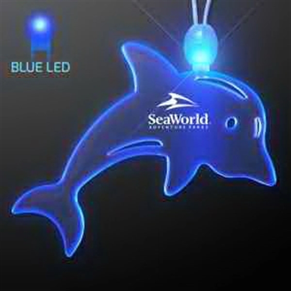 Acrylic Dolphin Shape Necklace with LED.... from ASI 34194 ALightPromos / Alight Promotional Products