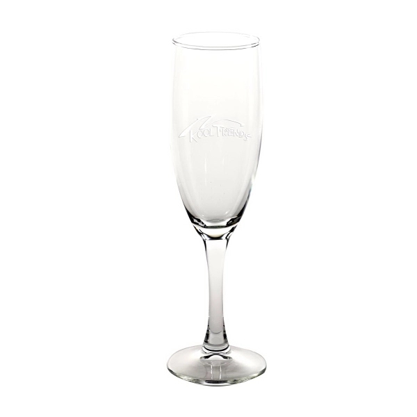 5.75oz Champagne Glass custom etched product. Available in clear color only.... from ASI 65603 Kool Trends
