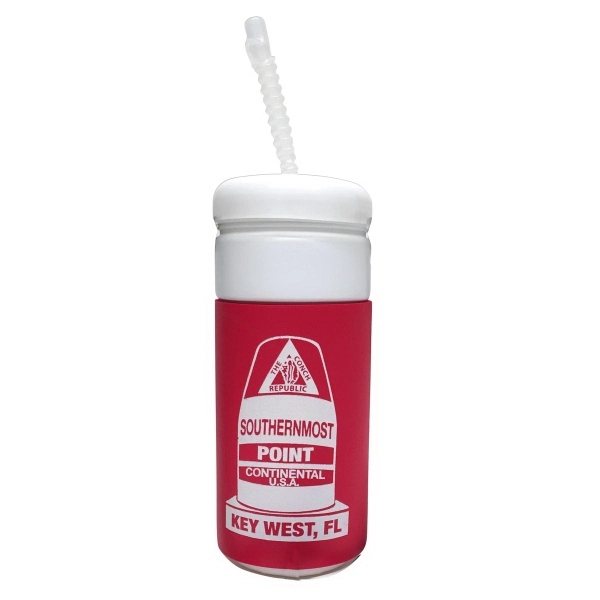 32 oz bottle with single or multicolor imprint on foam. Perfect... from ASI 65603 Kool Trends