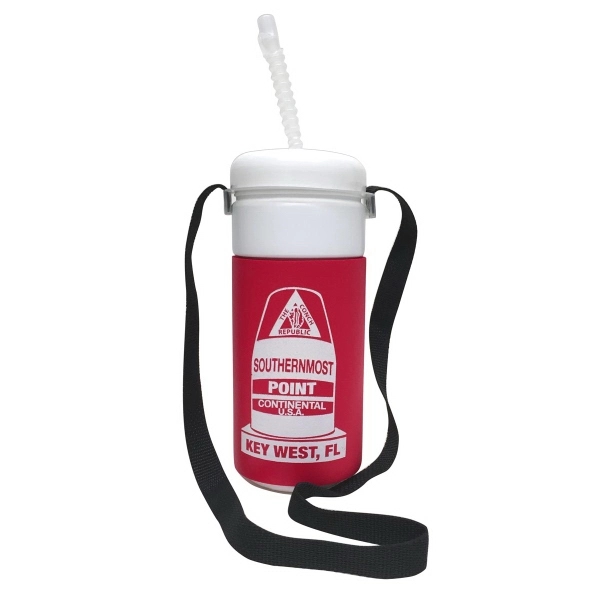 32 oz bottle with single or multicolor imprint on foam. Perfect... from ASI 65603 Kool Trends