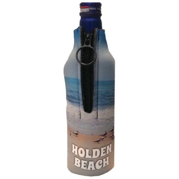 This fabric full bleed multi-color aluminum bottle holder holds a 16... from ASI 65603 Kool Trends