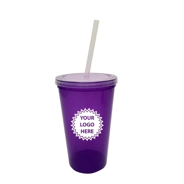 This 22 oz stadium cup comes in variety of colors. Clear... from ASI 65603 Kool Trends