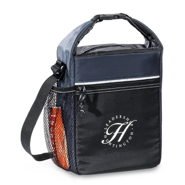 Kid-friendly lunch cooler with thermal lining, zippered main compartment, removable ID... from ASI 56070 Gemline / Gemline®