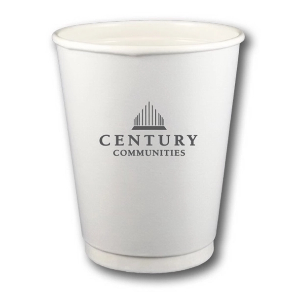 12 oz. Double-Wall Paper Hot Cup - Low Quantity, Quick Ship... from ASI 31490 Admatch Corporation / Admatch-Regal