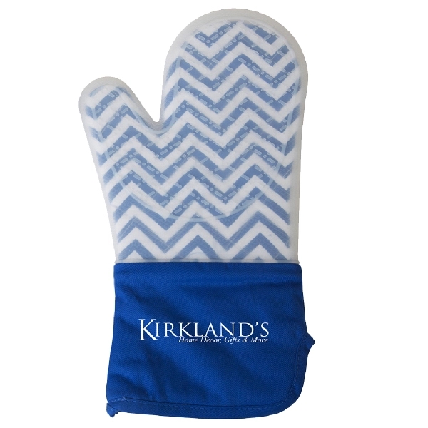 13 1/4" x 7 1/4" oven mitt with frosted silicone over... from ASI 61966 HPG / Beacon Promotions