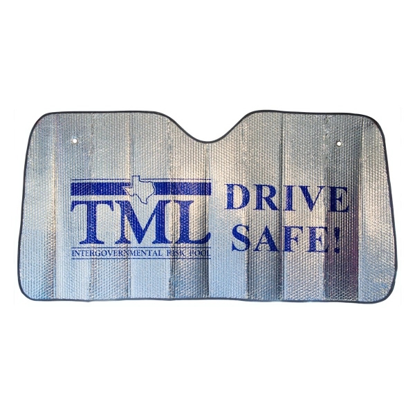 Accordian Fold Mylar Sun Shade with silver reflective surface.... from ASI 79840 The Proinnovative Line