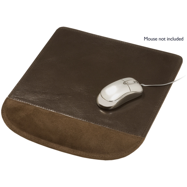 Cowhide leather mouse pad with wrist rest.... from ASI 79530 Prime Line / Prime Line
