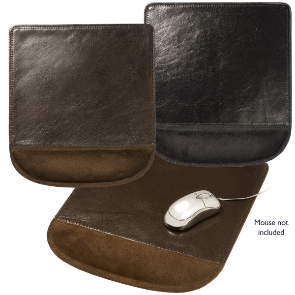 Cowhide leather mouse pad with wrist rest.... from ASI 79530 Prime Line / Prime Line