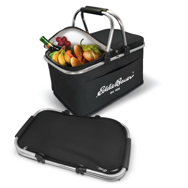 Picnic basket features aluminum handles, made with 600D polyester, thick insulation,... from ASI 30112 ACE Products / Ace Line
