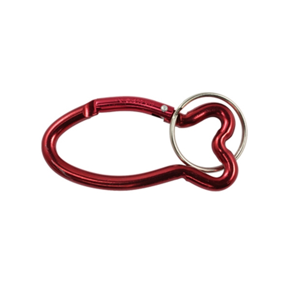 Mini fish shaped carabiner with a 1 1/4" split ring.... from ASI 40589 ZZ DROPPED - Bison Designs LLC / Bison Designs