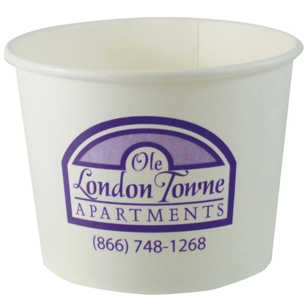 White Paper Dessert Cup.... from ASI 88200 TK Sorg's - A Div of Arch Promo Group, LLC / PETITE