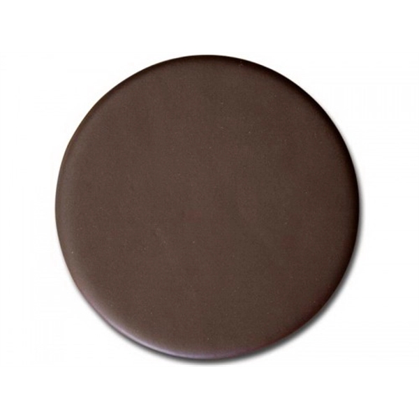 Chocolate brown coaster made of leatherette with a protective felt bottom.... from ASI 48125 Dacasso / DaCasso