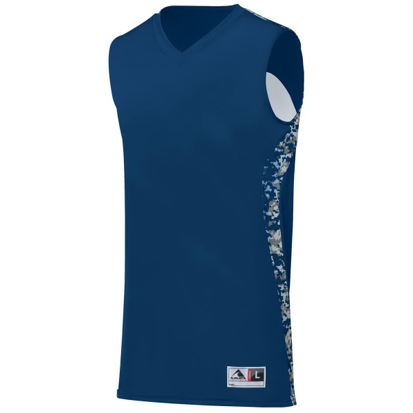Reversible youth jersey made with two layers of 100% polyester wicking... from ASI 37461 Augusta Sportswear
