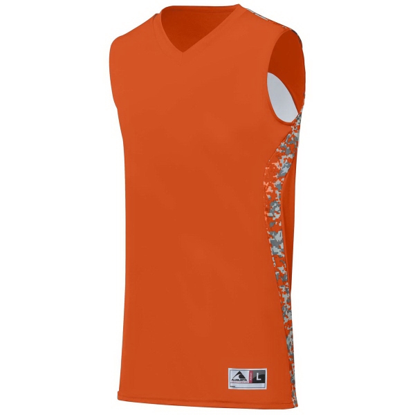 Reversible youth jersey made with two layers of 100% polyester wicking... from ASI 37461 Augusta Sportswear