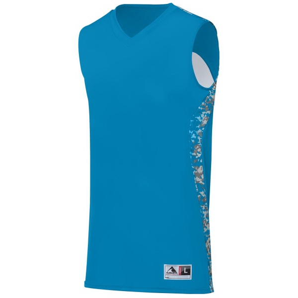 Reversible youth jersey made with two layers of 100% polyester wicking... from ASI 37461 Augusta Sportswear