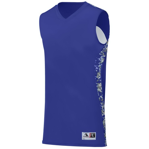 Reversible youth jersey made with two layers of 100% polyester wicking... from ASI 37461 Augusta Sportswear