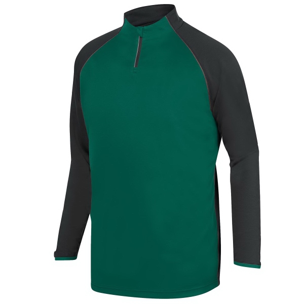 100% polyester quarter-zip pullover top with reflective tape and contrast color... from ASI 37461 Augusta Sportswear