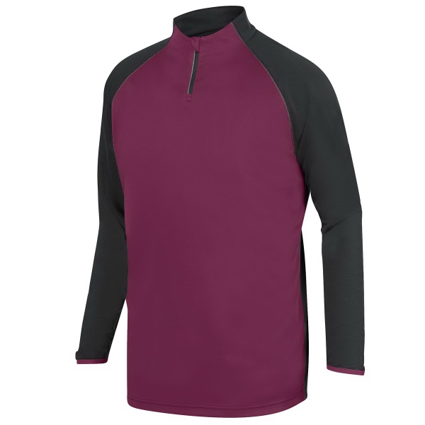 100% polyester quarter-zip pullover top with reflective tape and contrast color... from ASI 37461 Augusta Sportswear