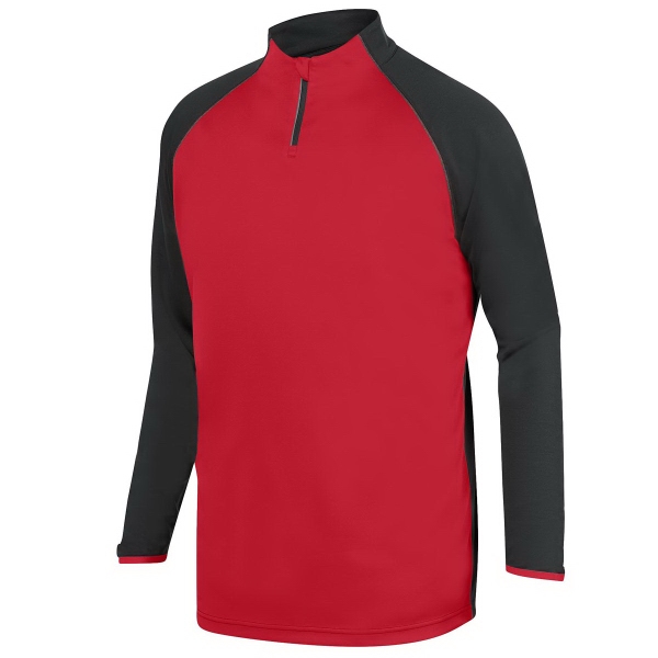 100% polyester quarter-zip pullover top with reflective tape and contrast color... from ASI 37461 Augusta Sportswear