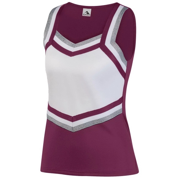 V-neck polyester/spandex knit cheer top for girls that's odor resistant and... from ASI 37461 Augusta Sportswear