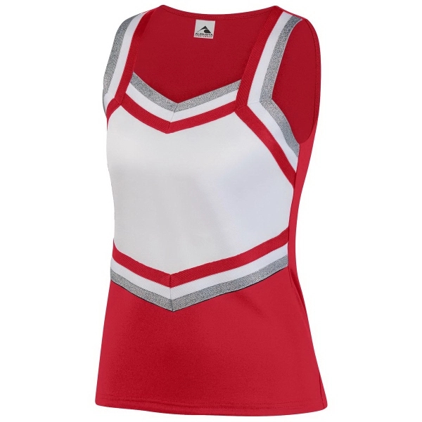 V-neck polyester/spandex knit cheer top for girls that's odor resistant and... from ASI 37461 Augusta Sportswear