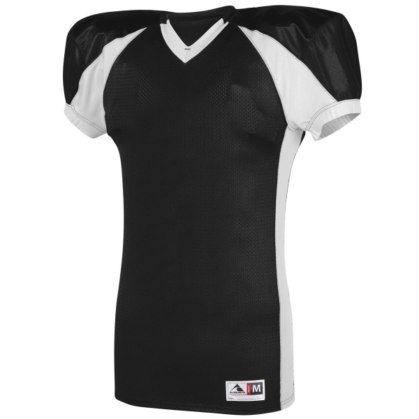 100% polyester mesh football jersey with contrast color inserts with stretch... from ASI 37461 Augusta Sportswear