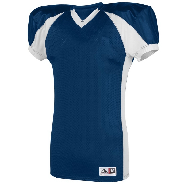 100% polyester mesh football jersey with contrast color inserts with stretch... from ASI 37461 Augusta Sportswear