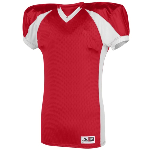 100% polyester mesh football jersey with contrast color inserts with stretch... from ASI 37461 Augusta Sportswear