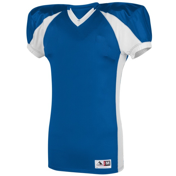 100% polyester mesh football jersey with contrast color inserts with stretch... from ASI 37461 Augusta Sportswear