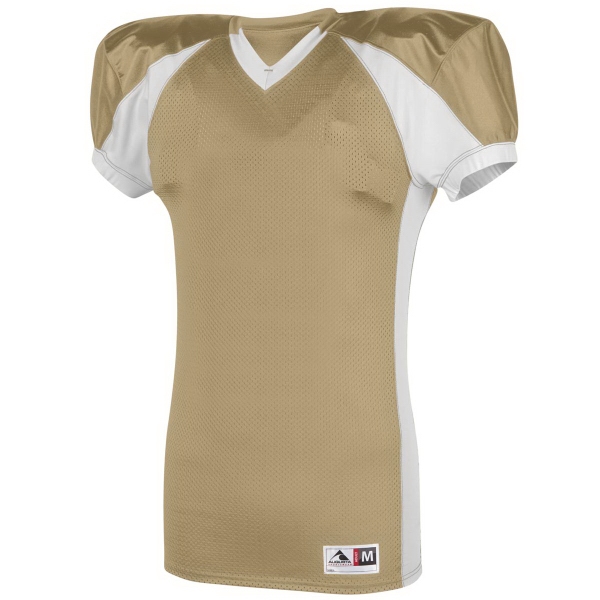 100% polyester mesh football jersey with contrast color inserts with stretch... from ASI 37461 Augusta Sportswear