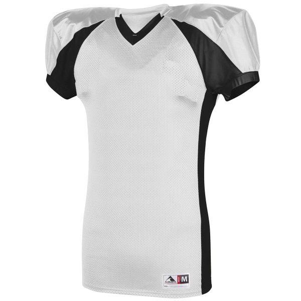 100% polyester mesh football jersey with contrast color inserts with stretch... from ASI 37461 Augusta Sportswear
