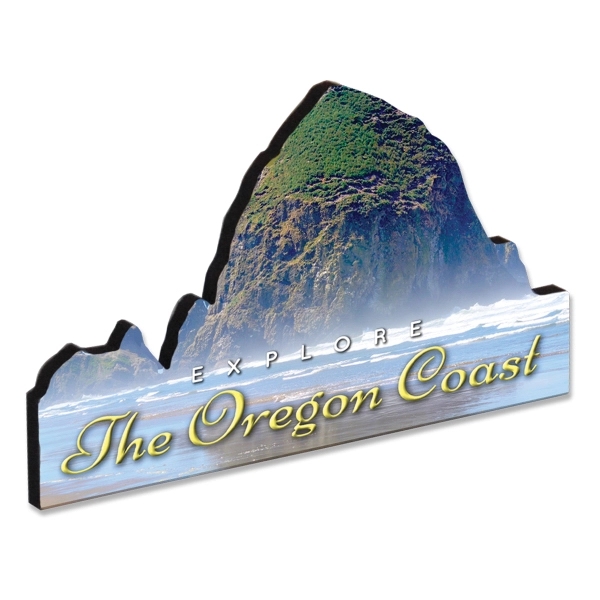 Wooden desk signs with ultra vivid printing.... from ASI 72521 Morris Magnets / Laser Cuts