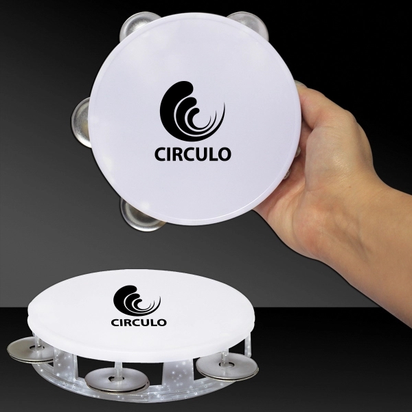 5.5" plastic glitter tambourines... from ASI 42016 Brighter Promotions Inc / Chemical Light™