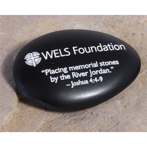 3" x 2" x .5" skipping stone, made in the USA.... from ASI 89860 StoneyCreek / StoneyCreek®