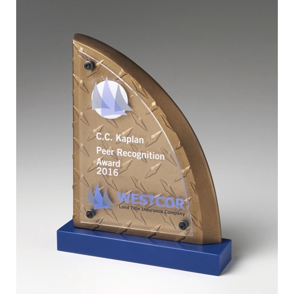 Diamond plate accented piece with raised acrylic... from ASI 89860 StoneyCreek / StoneyCreek®