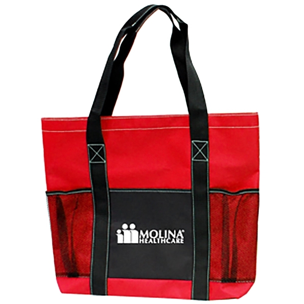 Tote bag made of 600 denier polyester with velcro closure.... from ASI 40544 Binaco / Binaline