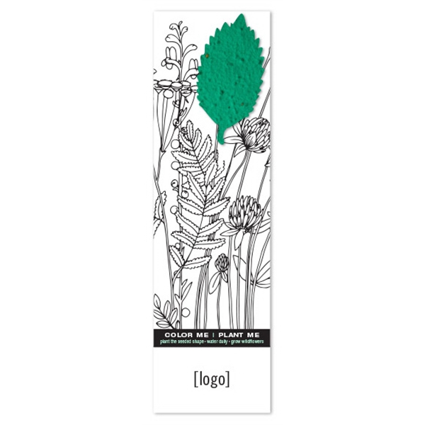 Seed Paper Shape Coloring Bookmark... from ASI 40646 Bloomin Promotions / Bloomin' Promotions™