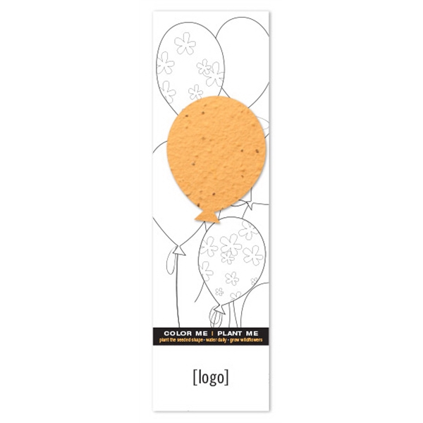 Seed Paper Shape Coloring Bookmark... from ASI 40646 Bloomin Promotions / Bloomin' Promotions™