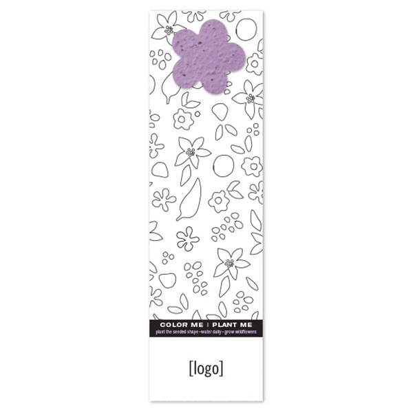 Seed Paper Shape Coloring Bookmark... from ASI 40646 Bloomin Promotions / Bloomin' Promotions™