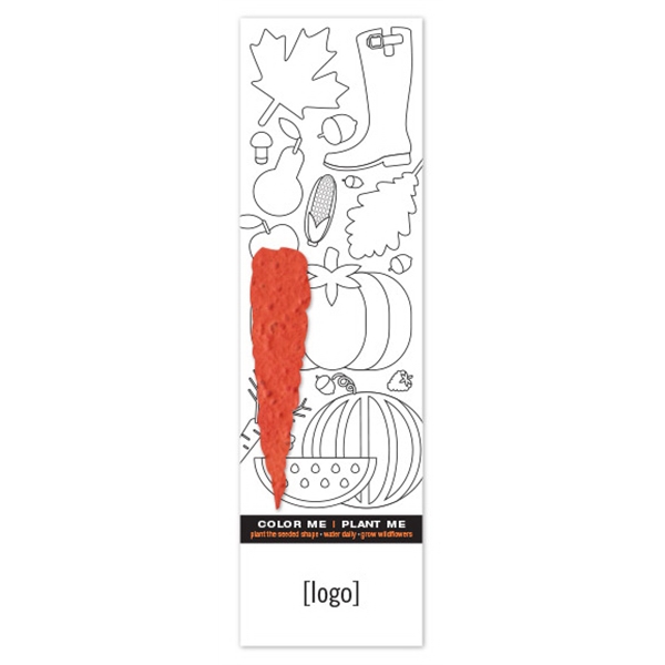 Seed Paper Shape Coloring Bookmark... from ASI 40646 Bloomin Promotions / Bloomin' Promotions™