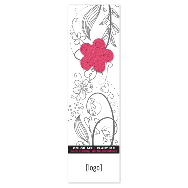 Seed Paper Shape Coloring Bookmark... from ASI 40646 Bloomin Promotions / Bloomin' Promotions™