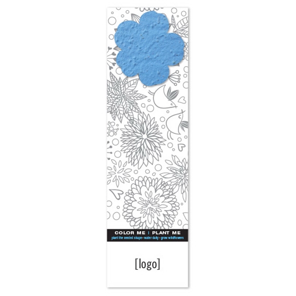 Seed Paper Shape Coloring Bookmark... from ASI 40646 Bloomin Promotions / Bloomin' Promotions™