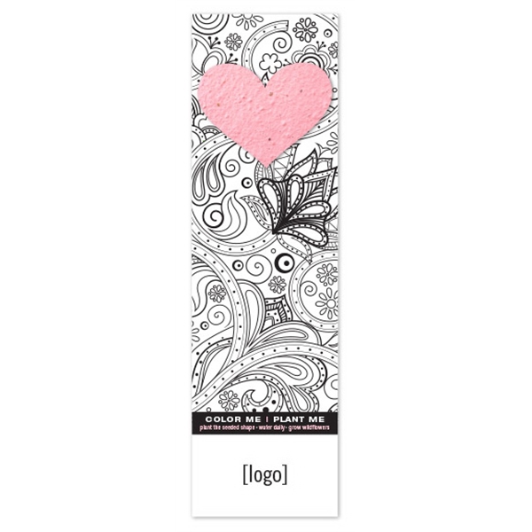 Seed Paper Shape Coloring Bookmark... from ASI 40646 Bloomin Promotions / Bloomin' Promotions™
