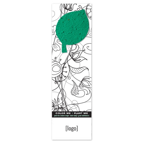 Seed Paper Shape Coloring Bookmark... from ASI 40646 Bloomin Promotions / Bloomin' Promotions™
