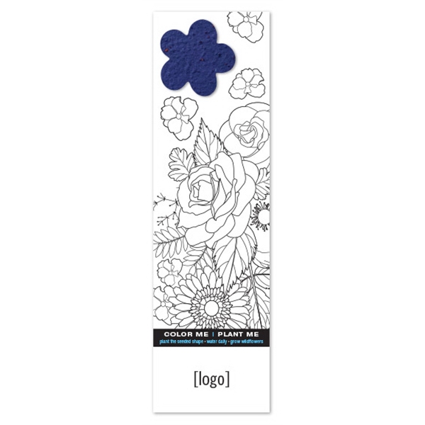 Seed Paper Shape Coloring Bookmark... from ASI 40646 Bloomin Promotions / Bloomin' Promotions™