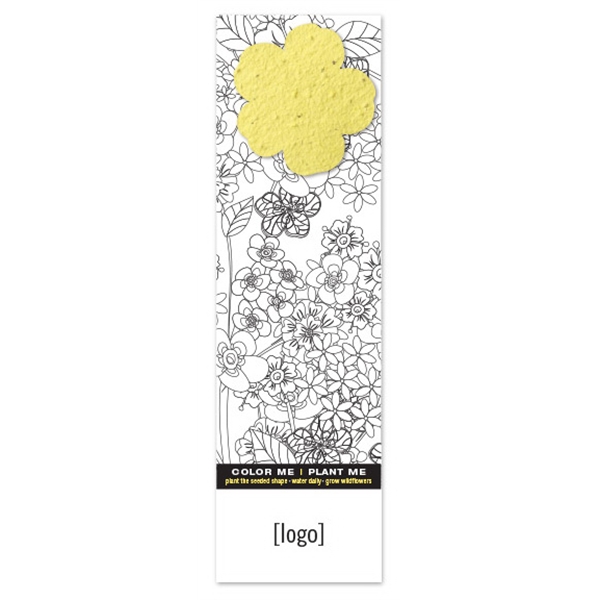 Seed Paper Shape Coloring Bookmark... from ASI 40646 Bloomin Promotions / Bloomin' Promotions™